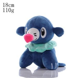 Plush Blue Seal with Pink Nose and Green Collar